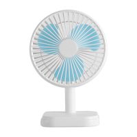 小优usb 小风扇充电迷你学生宿舍办公桌面台式手持便携式小型电扇 瓷白色 尊享款(台式底座+摇头)