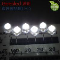 源玥5v F5草帽插件led灯珠diy4-6v超亮usb5伏5mm发光二极管 5伏F5草帽白光100只