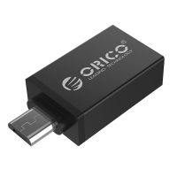 奥睿科/ORICO 安卓手机转接头支持OTG MicroB转USB3.0转换器 MicroB转USB3.0转接头黑色
