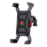 [摩托车踏板车电瓶车用电动车手机导航支架车载可充电带usb充电器 车把款-黑色 摩托车电瓶专用[12-24V]