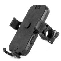 摩托车踏板车电瓶车电动车手机导航支架车载可充电带USB充电器 268不可充电 车把款-黑色