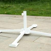 户外遮阳伞摆摊伞铁十字底座伞架子铁伞座广告伞支架底座 白色铁十字(2-2.4米伞用)
