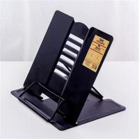 防近视护眼架多功能读书架阅读架简易桌上小学生看书架夹书器书立 黑色无印