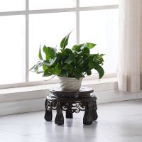 花架子多层置物特价架室内阳台客厅多层绿萝落地式塑料盆景架子 棕色20厘米经济款