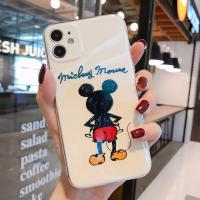 迪士尼米奇华为荣耀30手机壳p40pro8x9x5i蓝光nova6荣耀X10mate20 [叉腰背影米奇]蓝光防摔软壳