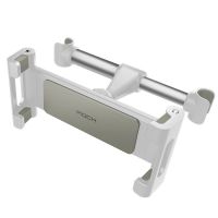 ROCK车内后座架车载大屏手机电脑ipad平板支架后排夹子伸缩拉伸 (白色)经典短款4.7-10.5