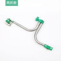 新款自行车撑伞架电动车不锈钢遮阳伞架电瓶车加厚雨伞支架 新款升级款2折伞架送工具+防滑垫