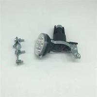 24W6Led自行车磨电灯直流发电机自行车摩电灯发电机摩擦灯 黑色