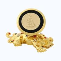 [金属浮雕款]车载手机支架汽车磁铁导航支架仪表台磁性手机支架 貔貅一帆风顺