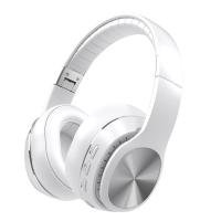 无线蓝牙耳机头戴式耳机重低音华为安卓苹果通用电脑游戏耳麦 -珍珠白 24h续航 超软海绵耳套 SG-320头戴( 音频线