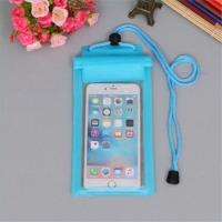 外卖专用手机防水袋骑手潜水包防水套触屏可充电大号防雨防护骑行 中号蓝色[ 送同款]