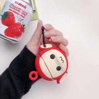 天线宝宝AirPods保护套苹果3代无线蓝牙耳机套1/2代硅胶卡通女款 苹果1/2代(耳机套)红色天线宝宝