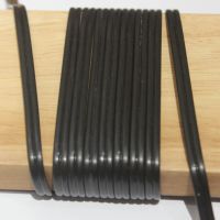 塑料藤条编织PE/pvc圆扁藤条吊篮修补材料椅子沙发收纳编织材料 黑色条纹 双藤