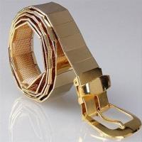 全金属韩版潮男学生皮带牛仔裤腰带潮男学生简约百搭皮带个性创意 [全金属]金色 105cm