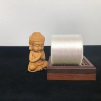 幻彩单股扁丝毛衣搭配双条涤纶丝缠绕七彩扁平亮丝缠绕三色彩扁丝 白色