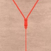 简约手工编织玉项链绳子玛瑙蜜蜡观音翡翠貔貅吊坠挂绳男女挂件绳 红色/固定款
