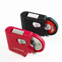 [电动绑钩器子线打结器钓鱼全自动绑钩器多功能拴钩器钓鱼钩绑线 电动绑钩器 [红色]短柄