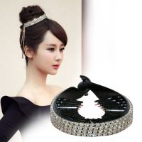 欢乐多 新款闪钻流苏花苞夹女丸子头盘发器发饰发夹气质头饰T1169 古典华丽中号[华丽系]正常发量
