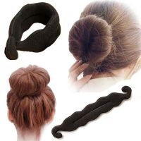 远方情超仙珍珠花瓣盘发器女扎半丸子头百搭发夹韩式头饰品T1087 花花仙子盘发器 珍珠黑