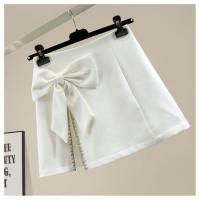 白色短裙子女夏2021新款a字半身裙松紧腰防走光短裙子新款2021年 白色(升级版秋装面料) 非低价面料可比 L 90-