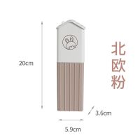 旅行情侣牙刷盒洗漱杯可爱便携式牙筒牙具收纳盒创意北欧刷牙杯子 8825北欧粉色