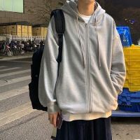春季外套男潮流帅气宽松ins潮牌两面穿夹克男休闲百搭青少年风衣 灰色薄款1 S 建议65-90斤