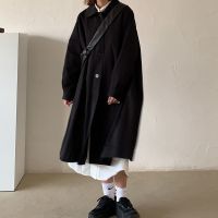 ins外套女韩版宽松学生中长款风衣小个子过膝百搭洋气新款女装潮 黑色 纯棉 收藏店铺送奖励~ S 建议95斤以下