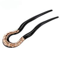 发簪子古典宫廷盘头发发饰U型发簪古风头饰淑女成人发钗发夹钗子 香槟色