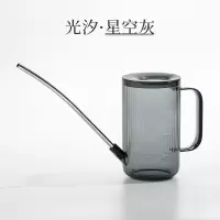 浇水壶家用养花浇花喷壶园艺洒水壶长嘴淋花水壶浇花神器大容量 1L光汐洒水壶[星空灰]
