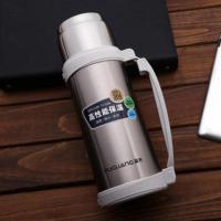 富光保温杯大容量户外旅行保温壶男女车载便携不锈钢旅游水壶瓶 本色1000ml