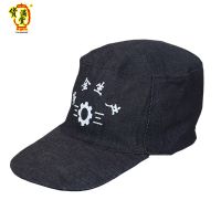 牛仔布鸭舌工作帽防晒防尘耐磨劳保帽子双层加厚生产车间男女通用 单层牛仔工作帽