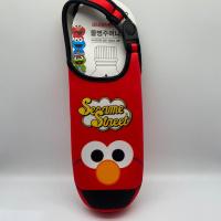 不二家芝麻街水杯袋子便携通用杯套隔热防烫玻璃杯水杯杯袋保护套 红色 芝麻街