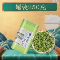 特级明前龙井2021头采新茶豆香浓香耐泡型正宗雨前绿茶叶罐装250g 龙井高档罐装250g