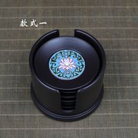 电木茶杯垫景泰蓝杯垫功夫茶具配件日式杯垫茶垫杯托隔热茶道 一
