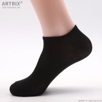 100双一次性袜子耐磨短袜男懒人女白色学生足浴店工作薄夏天批发 黑色 20双(均码)