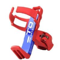 山地车水壶架自行车配件快拆随意挂公路车摩托车通用水杯架可旋转 快拆水壶架红色