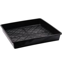 培育多肉叶插盆育苗盆大小黑方扦插塑料花盆托盘蔬菜育苗盘盒整理 特大育苗盆