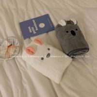 吸水速干不掉毛浴巾洗澡专用男款女学生情侣加厚韩版可爱洗脸巾网 白色兔子 毛巾35*75cm