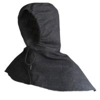 牛仔布松紧披肩帽工地防风沙防粉尘电焊防火花加大耐磨披风帽劳保 牛仔无帽檐披肩帽(价)