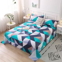 四季通用磨毛亲肤床单 双人床单 学生宿舍多规格被单1.5 1.8床单 灵动几何 0.9X2.3m(婴儿床使用)