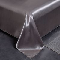 32°双面冰丝床单单件丝滑天丝夏季学生被单1.7m2.3M单双人床垫单 银灰[床单单件] 120*230cm[婴儿床用]