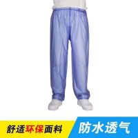 雨衣雨裤套装防水加厚透明电动摩托车男性女分体长款全身防暴雨披 雨裤蓝色一条 小号[身高150cm-165cm]