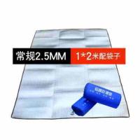 新双面防水隔热铝膜床垫宿舍防潮垫沙滩坐垫户外帐篷午睡垫野餐垫 [1*2米]常规2.5mm厚