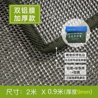 防潮垫加厚打地铺家用地垫帐篷用野餐便携防水防潮垫户外露营垫子 加厚铝膜防潮垫 厚3.5mm[2X2米]+收纳袋