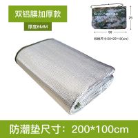 床上防潮垫户外加厚露营帐篷地垫家用打地铺宿舍用防水铝膜野餐垫 加厚6mm-2X1米送收纳袋
