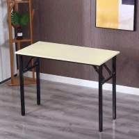 折叠桌子长方形培训桌课桌小户型吃饭桌子台式电脑桌书桌学习桌 白象(单层) 35*25*45