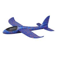 SU27战斗机EPP手抛泡沫飞机滑翔机亲子户外航模玩具儿童 大号48cm蓝色飞机1架(送夜航灯)