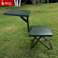 舒雅云部队士兵折叠椅便携户外钓鱼野餐折叠马扎便携军工学习凳子 加厚款军绿色L军