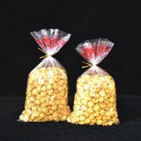 加大爆米花袋子爆米花专用包装袋一次性透明包装袋爆米花塑料袋 25*35cm90个袋子