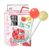 樱木水果味棒棒糖卡通图案Q萌少女心送女友礼物趣味节日糖果 草莓荔枝味 1袋(共10支)